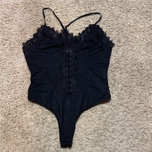 ASTR Elegant Black Lace Blouse